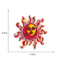 HKM-714771 Embroidered Polyester Fabric Sticker for Car Sun Love Decorations