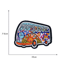 HKM-714771 Embroidered Polyester Fabric Sticker for Car Sun Love Decorations
