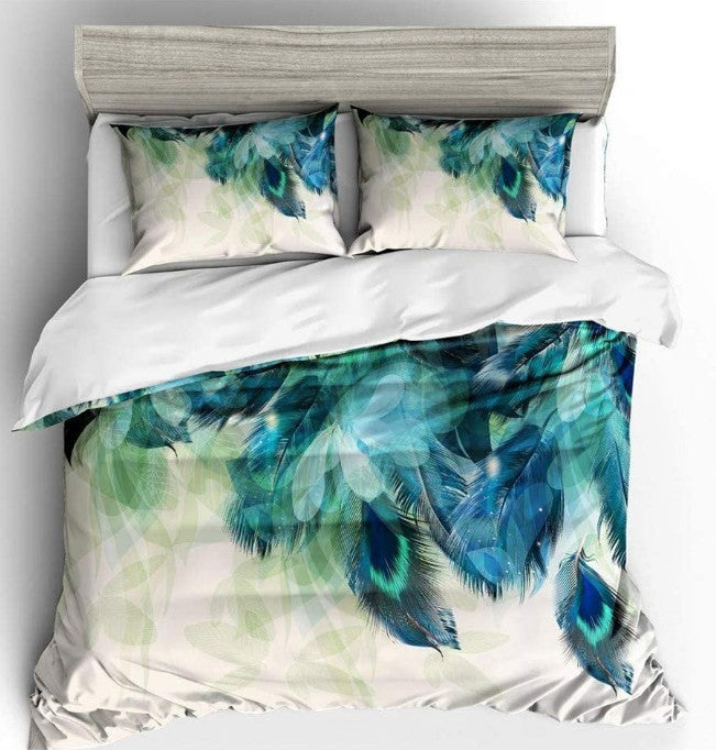 HKM-714771 Three-Piece Urban Stripe Cartoon Style Polyester Bedding Set