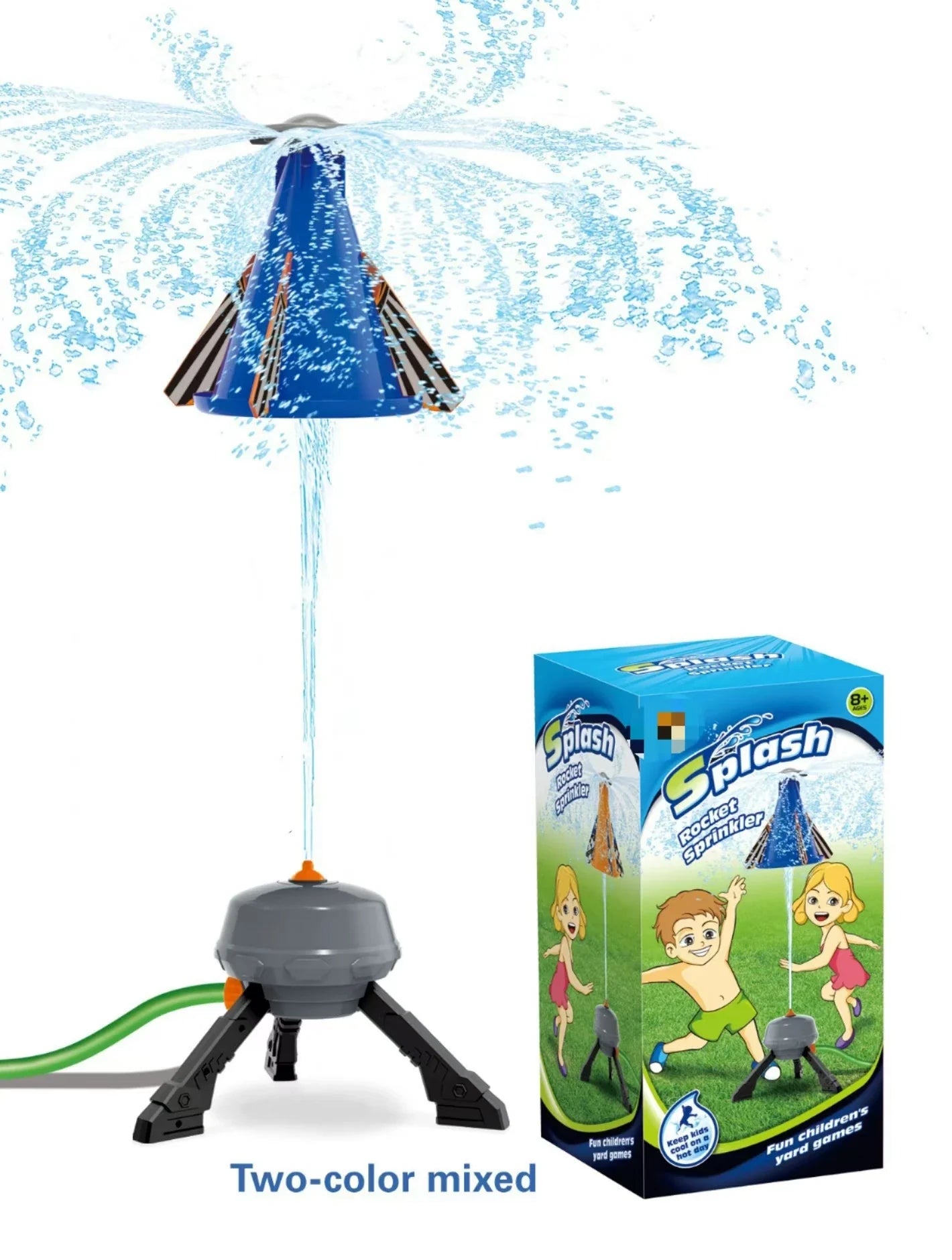 HKM-714771 Water Rocket Sprinkler Toy Set for Kids - Fun Outdoor Garden Play with Eco-Friendly Materials