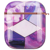 HKM-714835 Electroplated Hard Shell Protective Cover for AirPods 1 & 2 - Drop and Wear Resistant