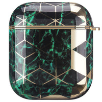 HKM-714835 Electroplated Hard Shell Protective Cover for AirPods 1 & 2 - Drop and Wear Resistant
