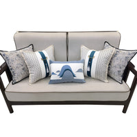 HKM-714899 New Chinese Modern Luxury Style Pillow - Blue 50x50cm & 35x50cm Options
