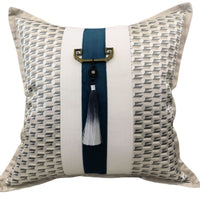 HKM-714899 New Chinese Modern Luxury Style Pillow - Blue 50x50cm & 35x50cm Options