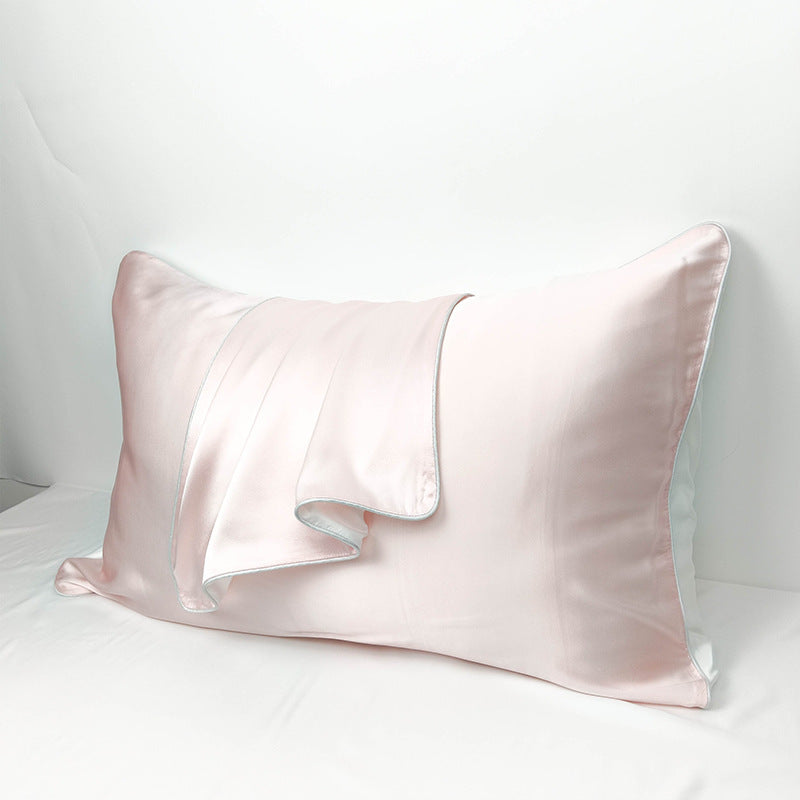 HKM-715091 Mulberry Silk Pillowcase - Wine Red - 48x74cm Single-Sided Satin Weave