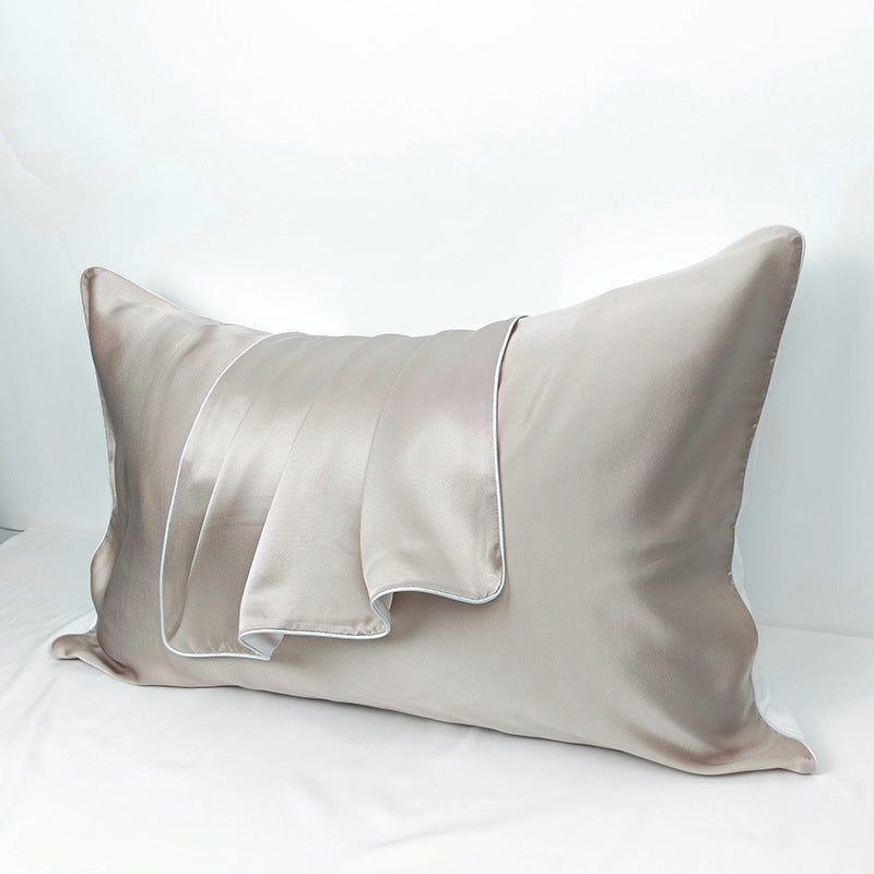 HKM-715091 Mulberry Silk Pillowcase - Wine Red - 48x74cm Single-Sided Satin Weave