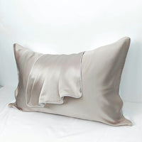 HKM-715091 Mulberry Silk Pillowcase - Wine Red - 48x74cm Single-Sided Satin Weave