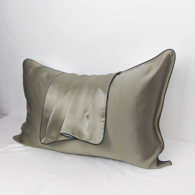 HKM-715091 Mulberry Silk Pillowcase - Wine Red - 48x74cm Single-Sided Satin Weave