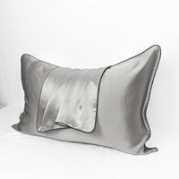 HKM-715091 Mulberry Silk Pillowcase - Wine Red - 48x74cm Single-Sided Satin Weave