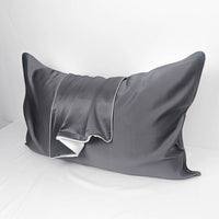 HKM-715091 Mulberry Silk Pillowcase - Wine Red - 48x74cm Single-Sided Satin Weave