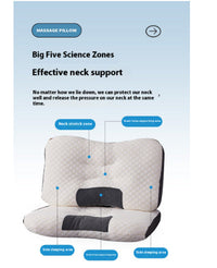 HKM-715219 Washable Neck Pillow Insert for Cervical Support - Lightweight Spa Massage Pillow