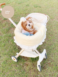 HKM-715283 Pet Stroller Cushion Pillow Set - Removable Washable Pure Cotton Towel for Cats and Dogs