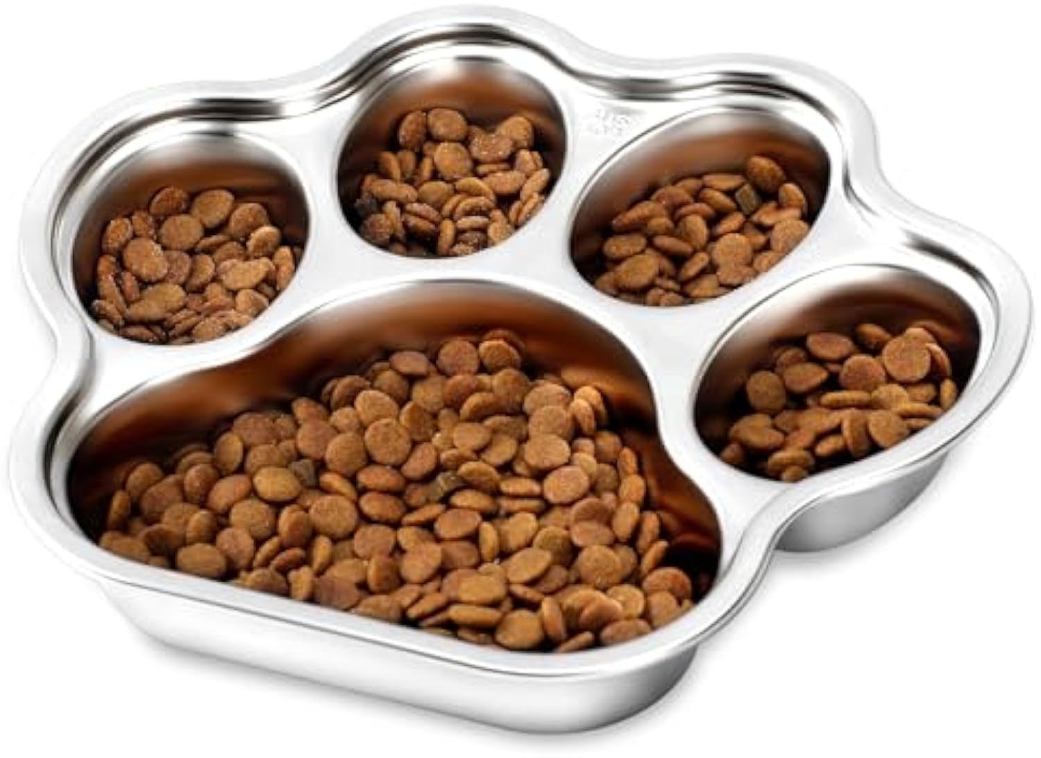 HKM-715603 Stainless Steel Slow Feeder Dog Bowl for Small to Medium Breeds - Non-Slip Design to Promote Healthy Eating