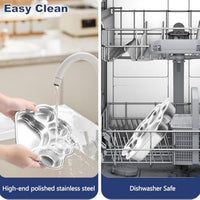 HKM-715603 Stainless Steel Slow Feeder Dog Bowl for Small to Medium Breeds - Non-Slip Design to Promote Healthy Eating