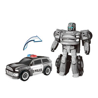 HKM-715731 Transformable DIY Building Block Toy Car for Kids - Self-Assembling Robot Vehicle, Ages 0-14+