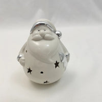 HKM-715859 Santa Claus and Snowman Resin LED Holiday Decoration Set