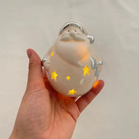HKM-715859 Santa Claus and Snowman Resin LED Holiday Decoration Set