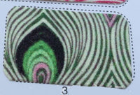 HKM-715923 Glitter Gold Peacock Pattern PU Leather for Shoes and Accessories - 137cm Wide, 0.5mm Thickness
