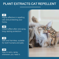 HKM-715923 Indoor Cat Drive Spray - Natural Insect Repellent with Rosemary, Citrus, Garlic & Mint Extracts - 100ml