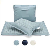 HKM-715923 Organic Linen Acupuncture Massage Cushion with Pillow and Bag - Relaxation and Restful Sleep Essentials