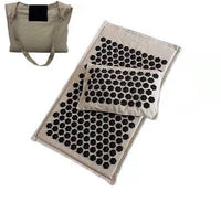 HKM-715923 Organic Linen Acupuncture Massage Cushion with Pillow and Bag - Relaxation and Restful Sleep Essentials