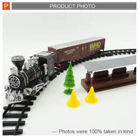 HKM-716051 Electric Train Toy Set for Kids - Railway Model, Plastic Construction, Ages 2-4
