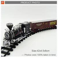 HKM-716051 Electric Train Toy Set for Kids - Railway Model, Plastic Construction, Ages 2-4
