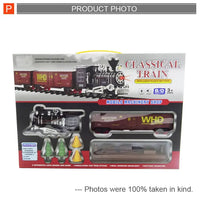 HKM-716051 Electric Train Toy Set for Kids - Railway Model, Plastic Construction, Ages 2-4