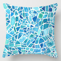 HKM-716307 Super Soft Printed Cushion Cover - Brushed Cloth & Imitation Linen, 45x45cm