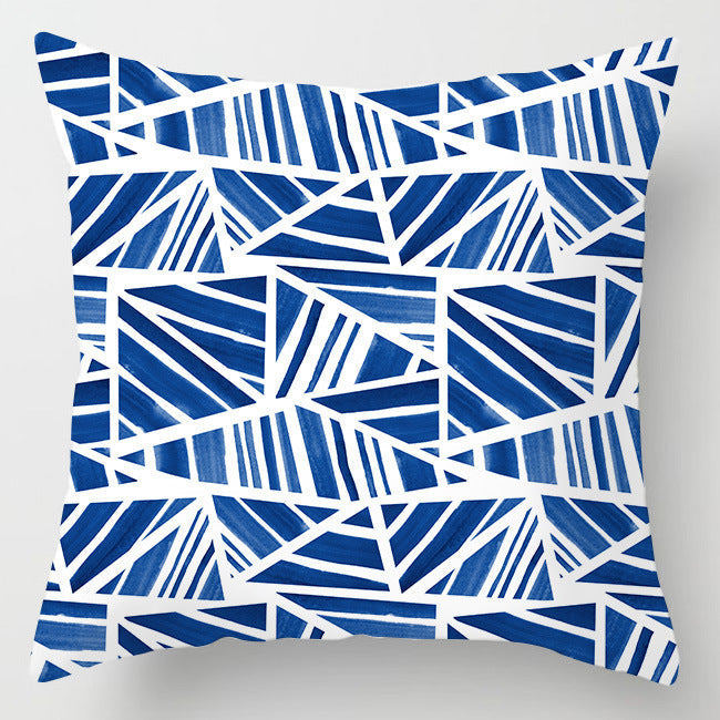 HKM-716307 Super Soft Printed Cushion Cover - Brushed Cloth & Imitation Linen, 45x45cm