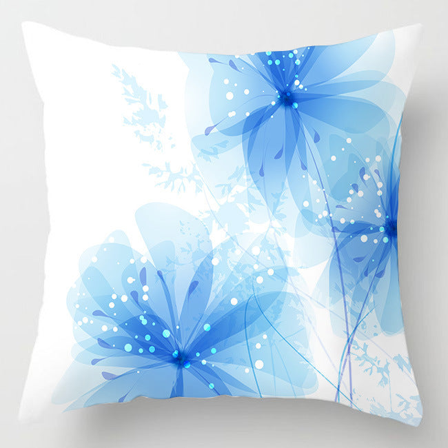 HKM-716307 Super Soft Printed Cushion Cover - Brushed Cloth & Imitation Linen, 45x45cm