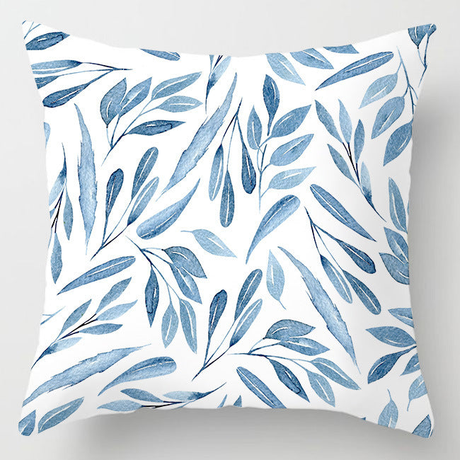 HKM-716307 Super Soft Printed Cushion Cover - Brushed Cloth & Imitation Linen, 45x45cm
