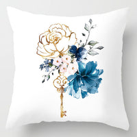 HKM-716307 Super Soft Printed Cushion Cover - Brushed Cloth & Imitation Linen, 45x45cm