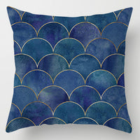 HKM-716307 Super Soft Printed Cushion Cover - Brushed Cloth & Imitation Linen, 45x45cm