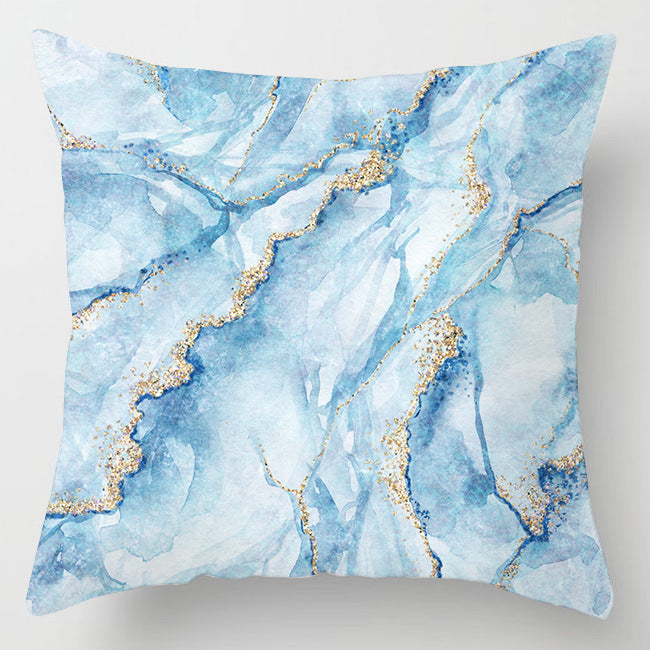HKM-716307 Super Soft Printed Cushion Cover - Brushed Cloth & Imitation Linen, 45x45cm