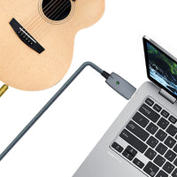 HKM-716435 USB Male to 6.35MM Male Audio Recording Cable for Notebook, 3 Meters, Oxygen-Free Copper