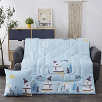 HKM-716563 Colorful Multifunctional Car Pillow and Quilt Set for Travel and Home Use