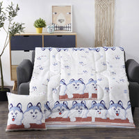 HKM-716563 Colorful Multifunctional Car Pillow and Quilt Set for Travel and Home Use
