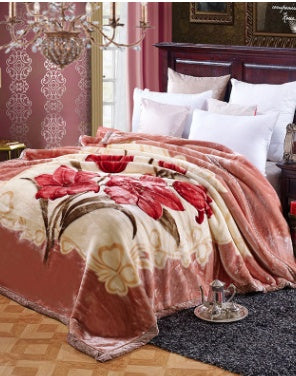 HKM-716563 Cozy Thickened Blanket for Ultimate Warmth and Comfort