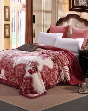HKM-716563 Cozy Thickened Blanket for Ultimate Warmth and Comfort
