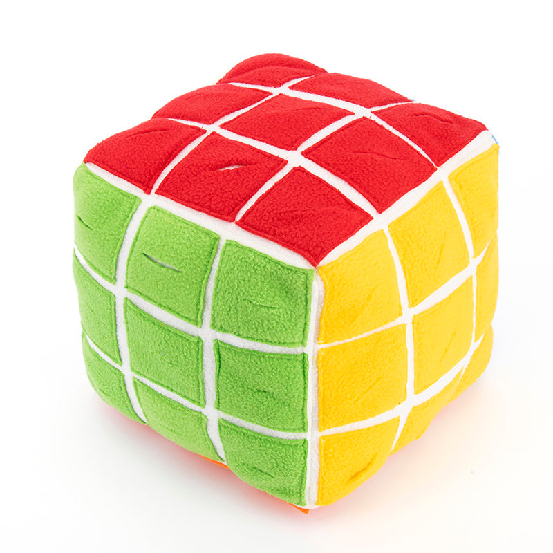 HKM-716691 Pet Snuffle Rubik's Cube Toy for Dogs and Cats - Interactive Feeding Puzzle for Mental Stimulation