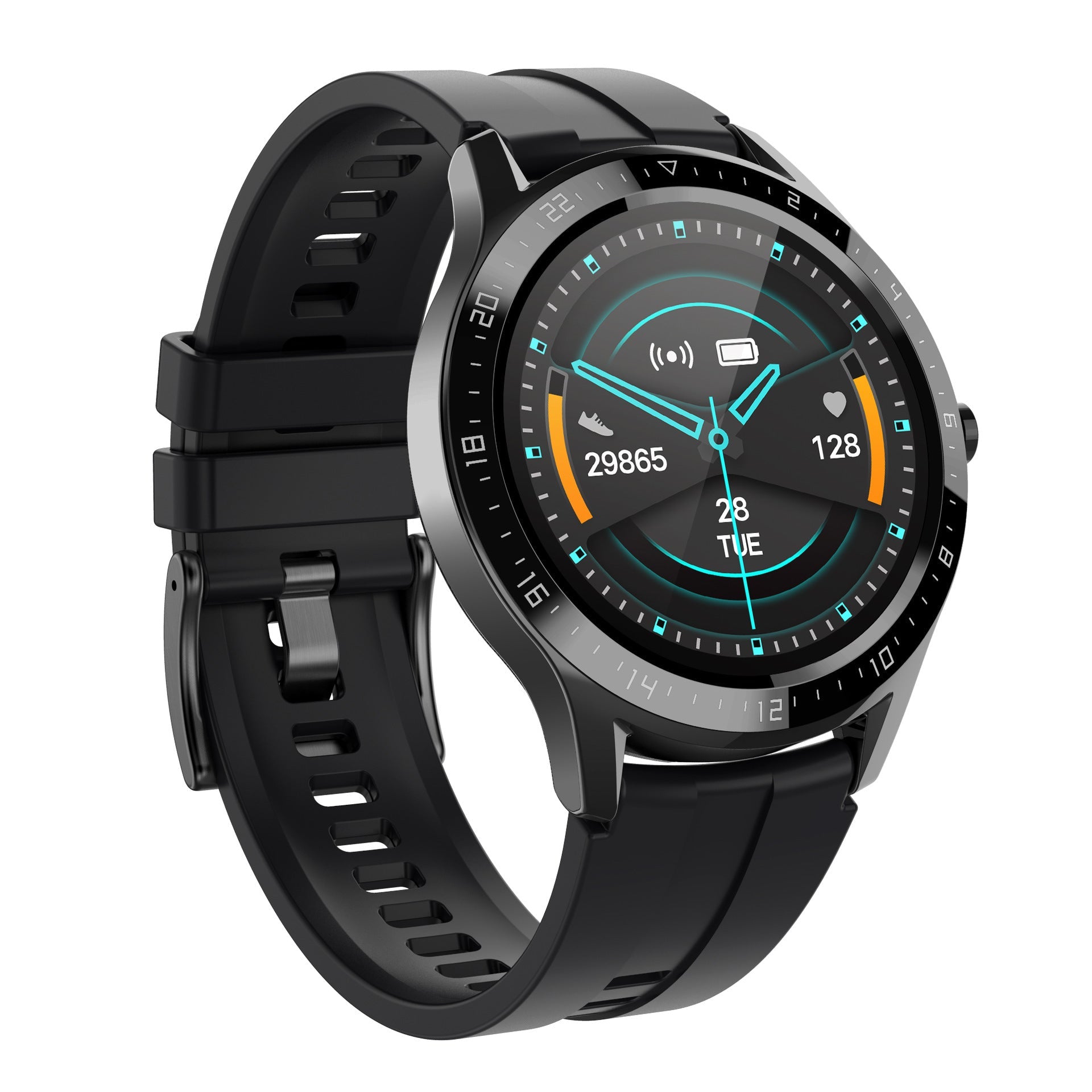 HKM-716755 Smart Heart Rate and Blood Pressure Monitor Watch with Multi-Sport Modes and Sleep Tracking