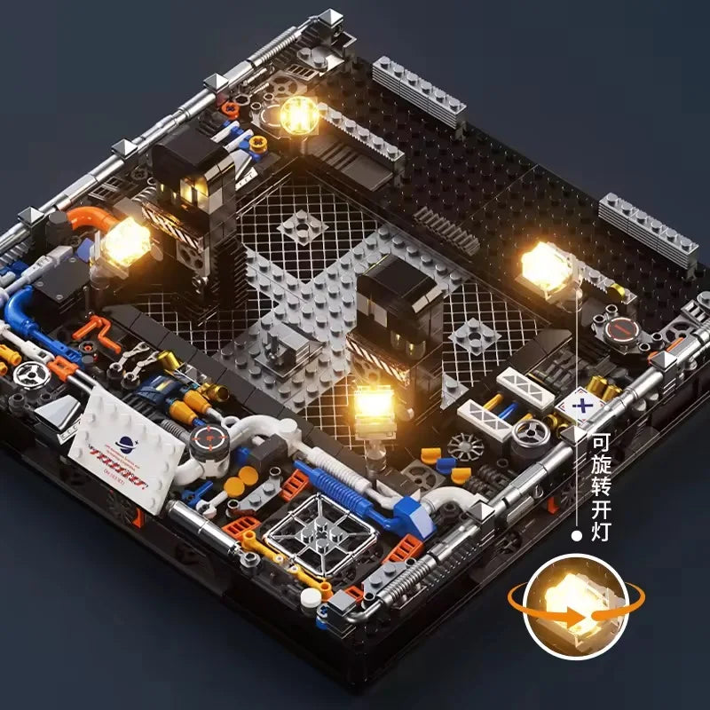 Space Series Building Block Set - Electric Space Shuttle with Lights, 50 Pieces, for Ages 2 & Up