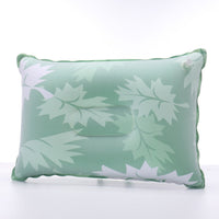 HKM-717075 Inflatable Travel Pillow with PVC Flocking Fabric - Various Colors Available