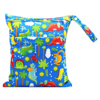 HKM-717075 Waterproof Diaper Storage Bag with Double Pockets – Versatile 30X36 Wet Bag for Baby Essentials