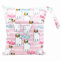 HKM-717075 Waterproof Diaper Storage Bag with Double Pockets – Versatile 30X36 Wet Bag for Baby Essentials