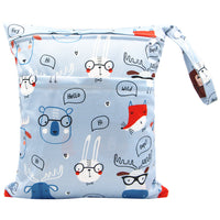 HKM-717075 Waterproof Diaper Storage Bag with Double Pockets – Versatile 30X36 Wet Bag for Baby Essentials
