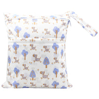 HKM-717075 Waterproof Diaper Storage Bag with Double Pockets – Versatile 30X36 Wet Bag for Baby Essentials