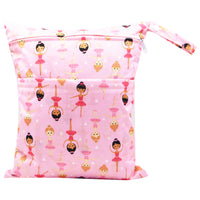 HKM-717075 Waterproof Diaper Storage Bag with Double Pockets – Versatile 30X36 Wet Bag for Baby Essentials