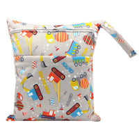 HKM-717075 Waterproof Diaper Storage Bag with Double Pockets – Versatile 30X36 Wet Bag for Baby Essentials